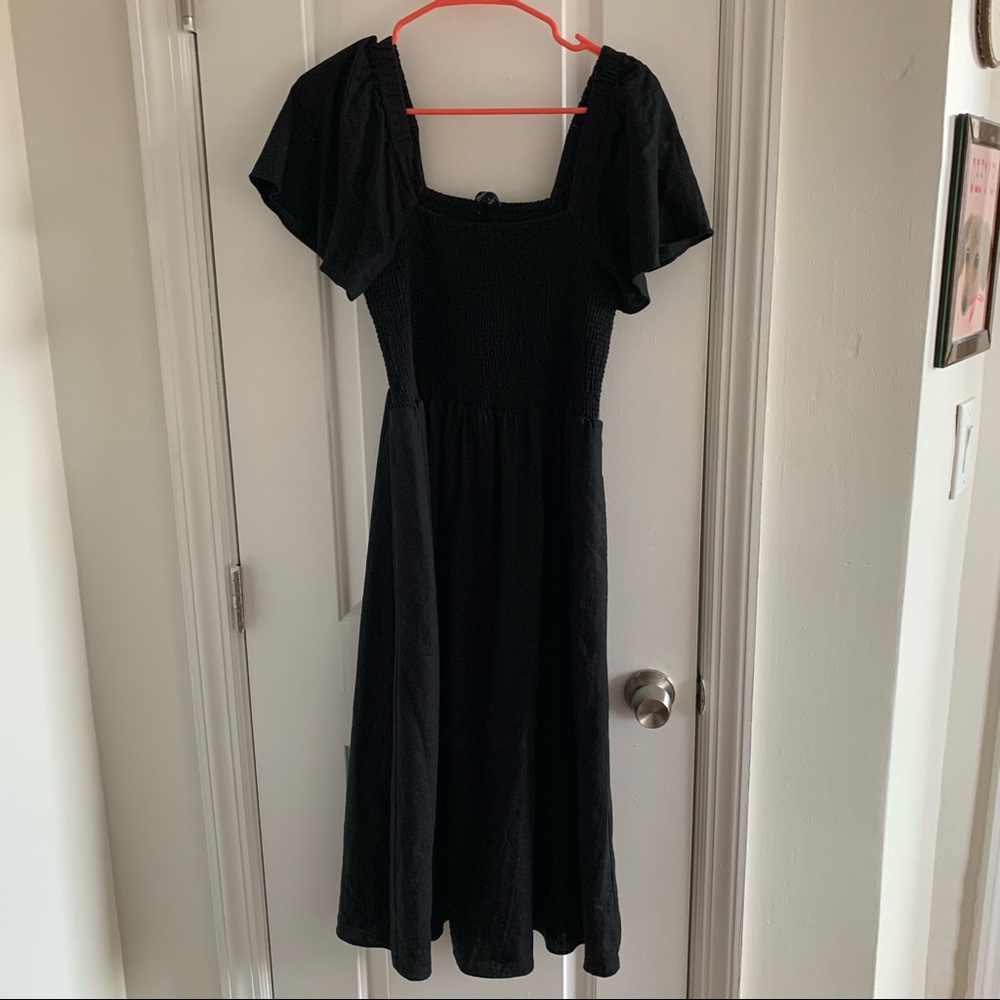Madewell smocked midi dress